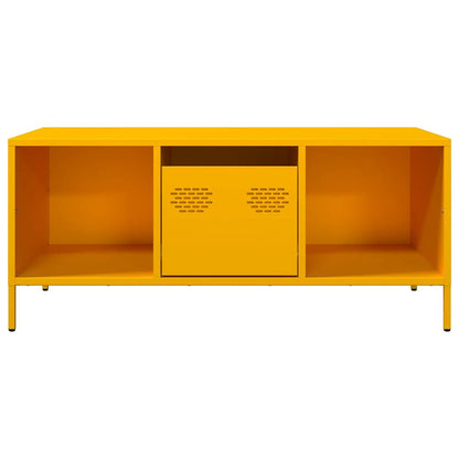 Coffee Table Mustard Yellow 101,5x50x43,5 cm Cold-rolled Steel