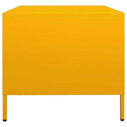 Coffee Table Mustard Yellow 101,5x50x43,5 cm Cold-rolled Steel