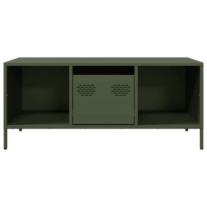 Coffee Table Olive Green 101,5x50x43,5 cm Cold-rolled Steel
