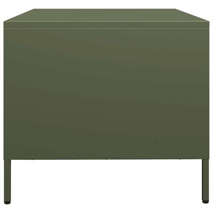 Coffee Table Olive Green 101,5x50x43,5 cm Cold-rolled Steel