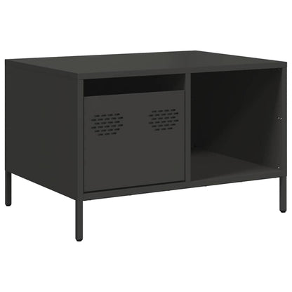 Coffee Table Black 68,5x50x43,5 cm Cold-rolled Steel