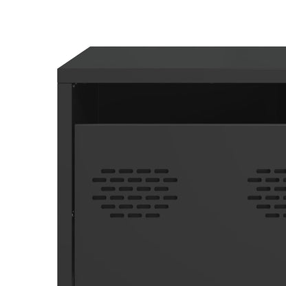 Coffee Table Black 68,5x50x43,5 cm Cold-rolled Steel