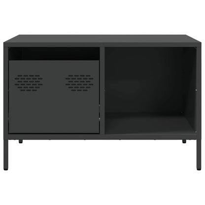 Coffee Table Black 68,5x50x43,5 cm Cold-rolled Steel