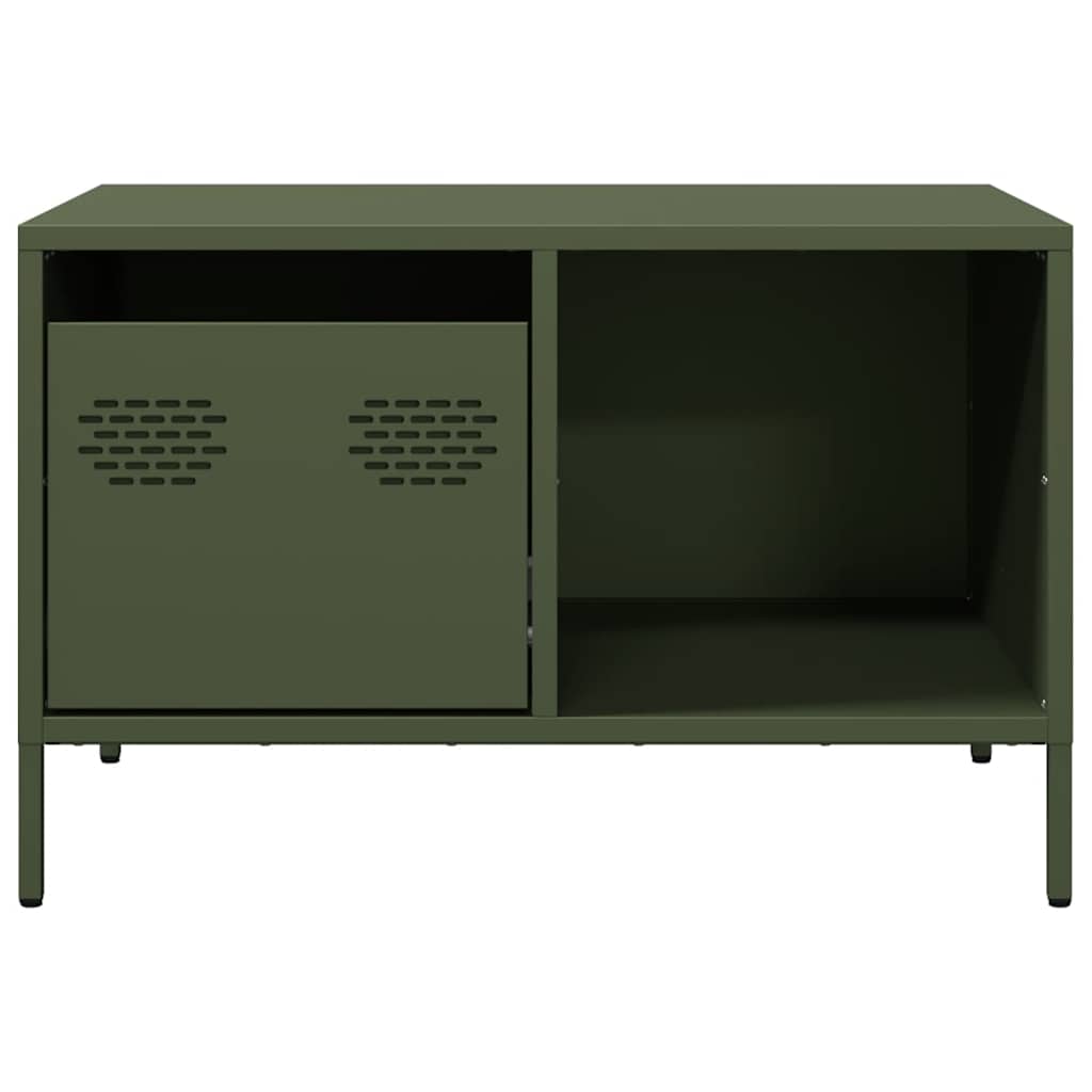 Coffee Table Olive Green 68.5x50x43.5 cm Cold-rolled Steel
