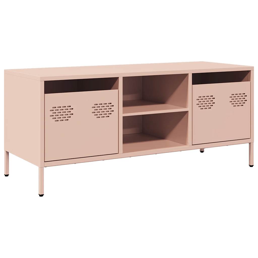 TV Cabinet Pink 101,5x39x43,5 cm Cold-rolled Steel