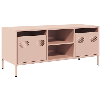 TV Cabinet Pink 101,5x39x43,5 cm Cold-rolled Steel