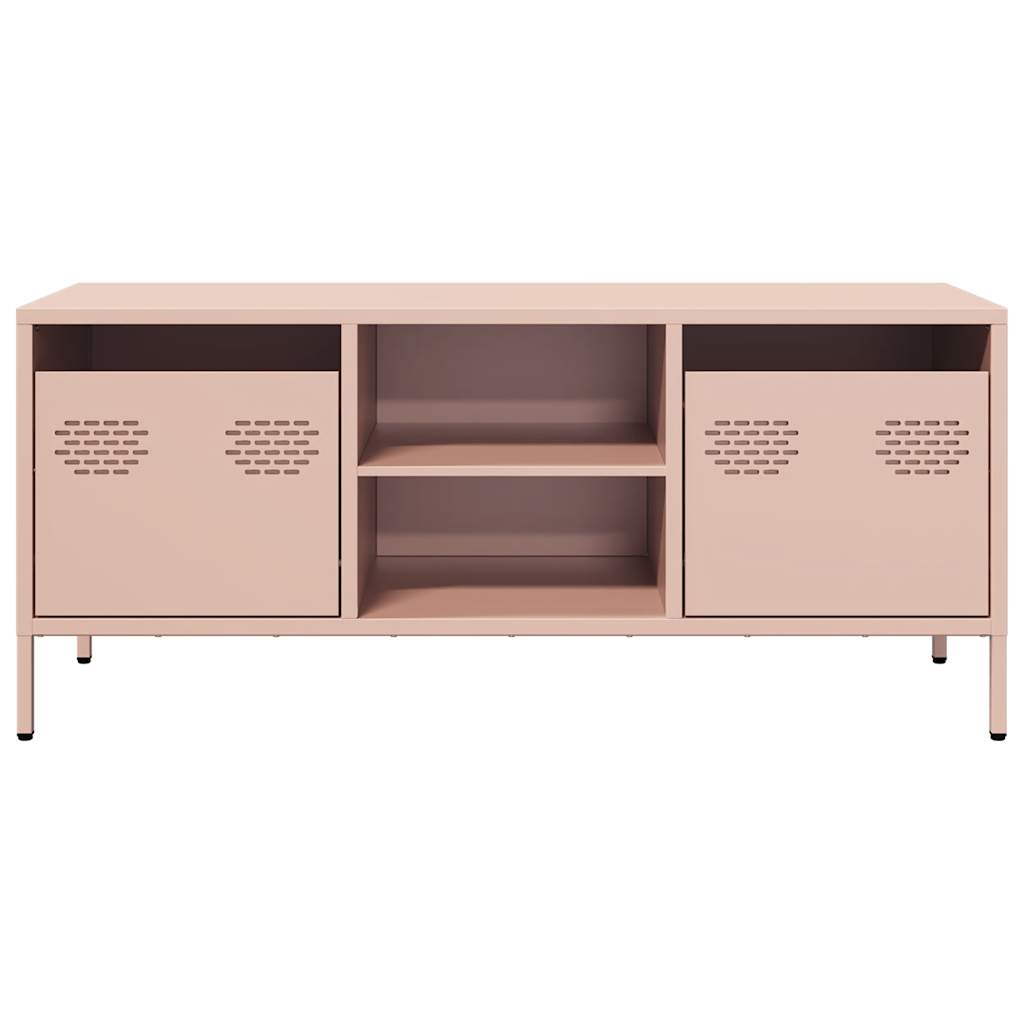 TV Cabinet Pink 101,5x39x43,5 cm Cold-rolled Steel
