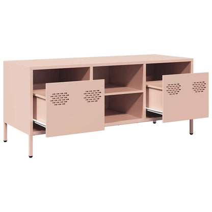 TV Cabinet Pink 101,5x39x43,5 cm Cold-rolled Steel