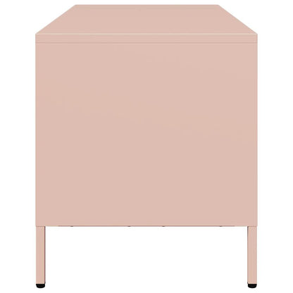 TV Cabinet Pink 101,5x39x43,5 cm Cold-rolled Steel