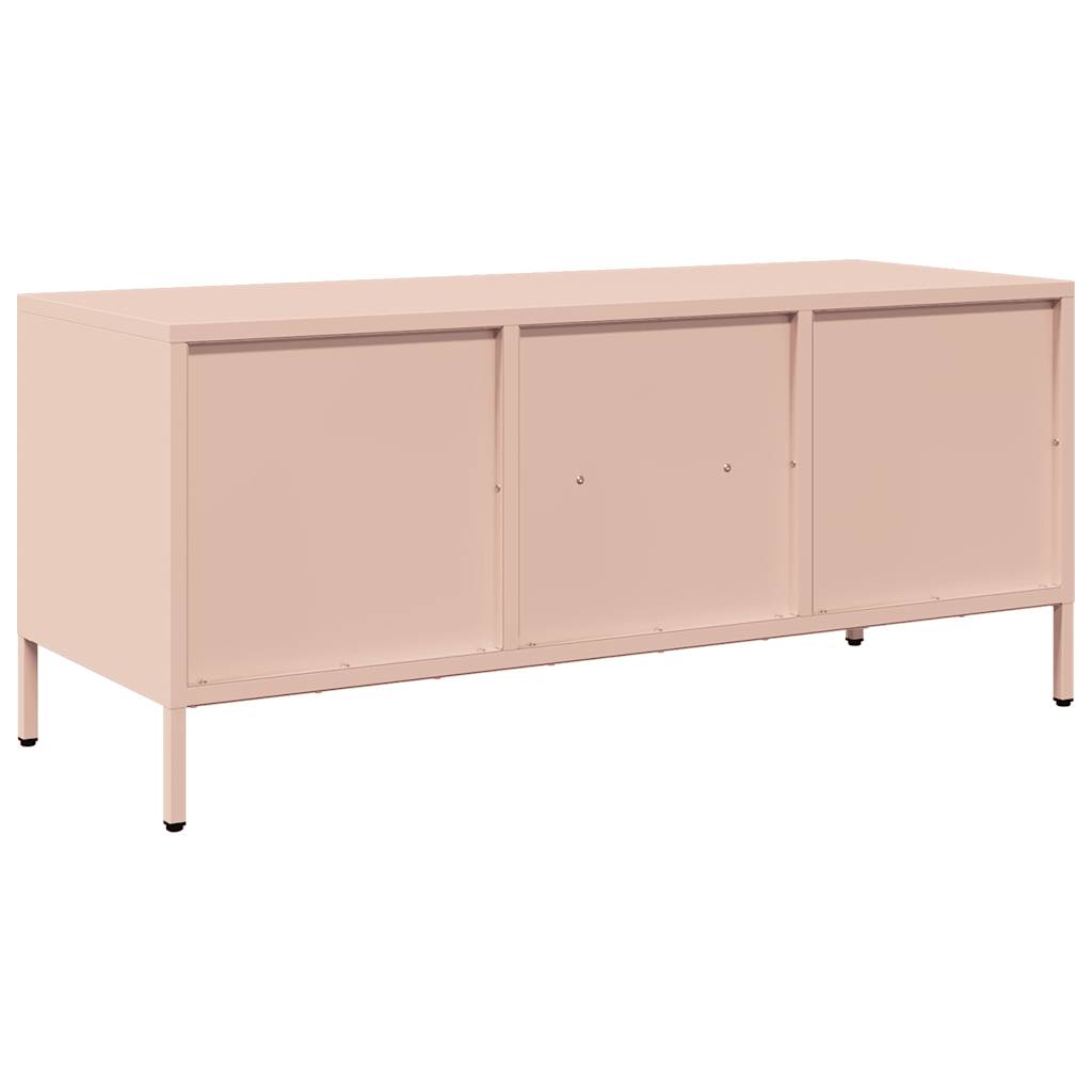 TV Cabinet Pink 101,5x39x43,5 cm Cold-rolled Steel