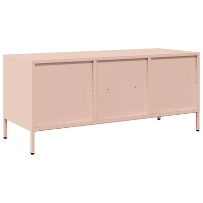 TV Cabinet Pink 101,5x39x43,5 cm Cold-rolled Steel