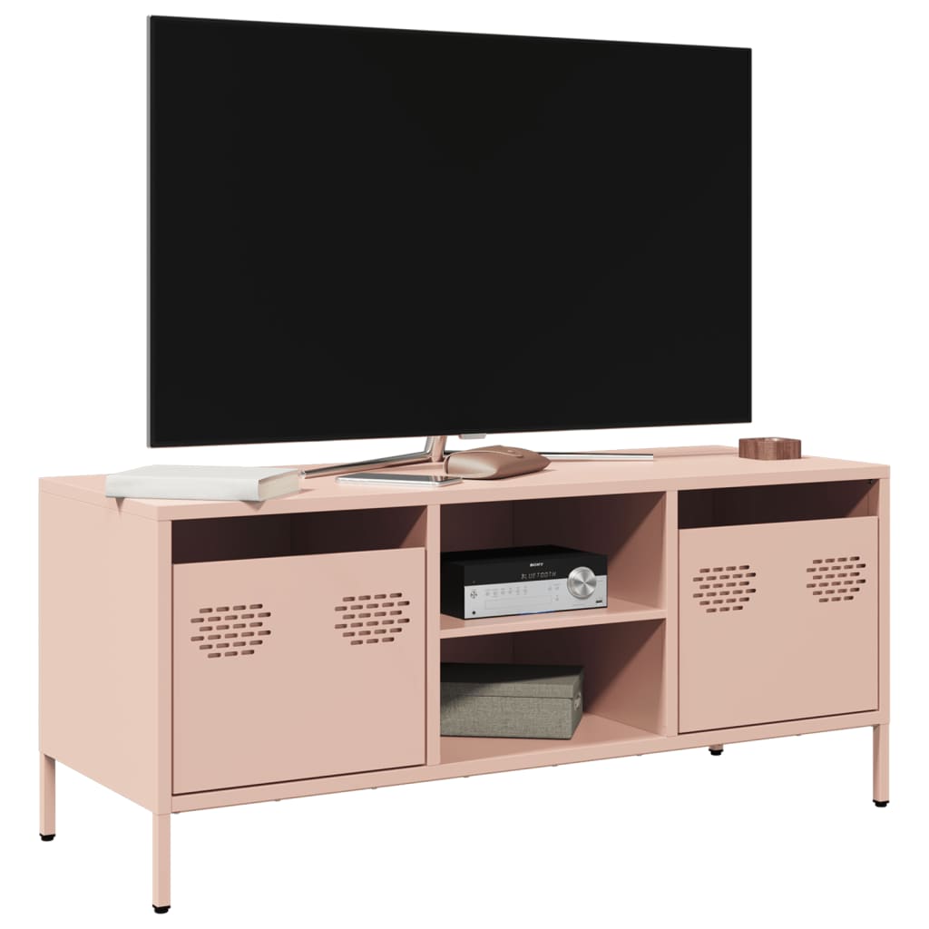 TV Cabinet Pink 101,5x39x43,5 cm Cold-rolled Steel