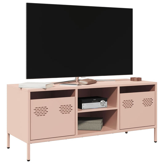 TV Cabinet Pink 101,5x39x43,5 cm Cold-rolled Steel