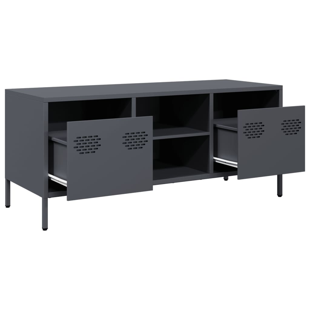 TV Cabinet Anthracite 101,5x39x43,5 cm Cold-rolled Steel