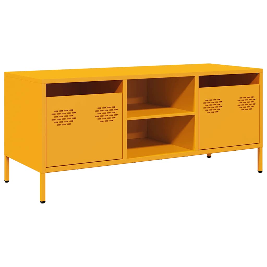 TV Cabinet Mustard Yellow 101,5x39x43,5 cm Cold-rolled Steel