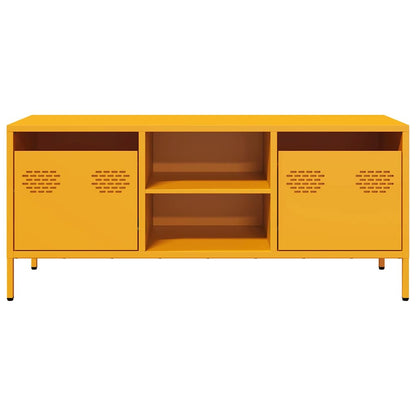 TV Cabinet Mustard Yellow 101,5x39x43,5 cm Cold-rolled Steel