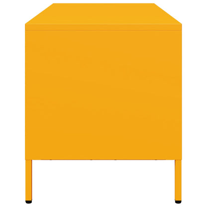 TV Cabinet Mustard Yellow 101,5x39x43,5 cm Cold-rolled Steel