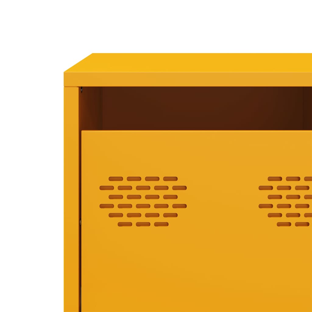 TV Cabinet Mustard Yellow 101,5x39x43,5 cm Cold-rolled Steel