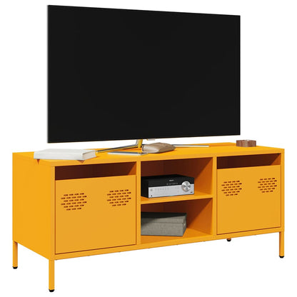 TV Cabinet Mustard Yellow 101,5x39x43,5 cm Cold-rolled Steel