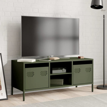 TV Cabinet Olive Green 101,5x39x43,5 cm Cold-rolled Steel