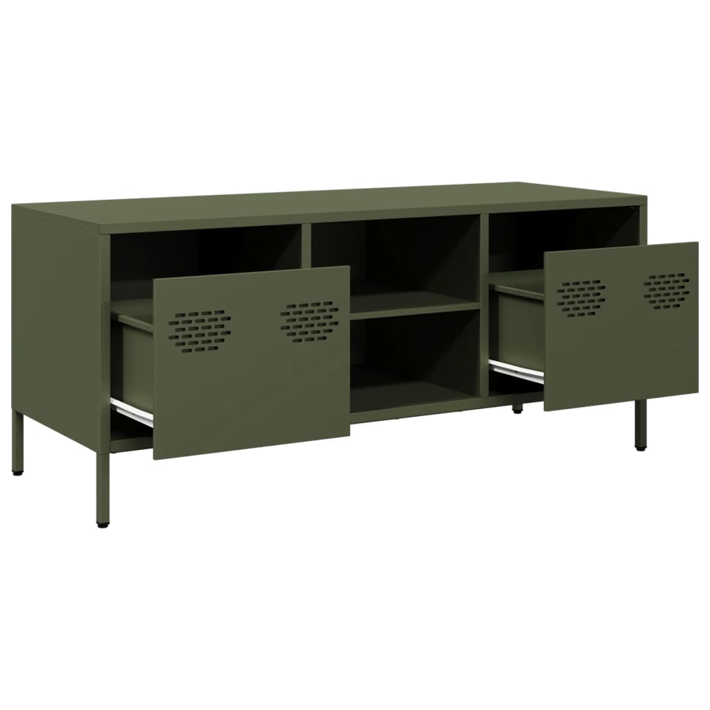 TV Cabinet Olive Green 101,5x39x43,5 cm Cold-rolled Steel