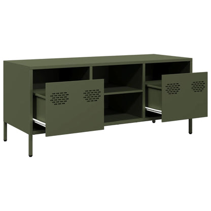 TV Cabinet Olive Green 101,5x39x43,5 cm Cold-rolled Steel