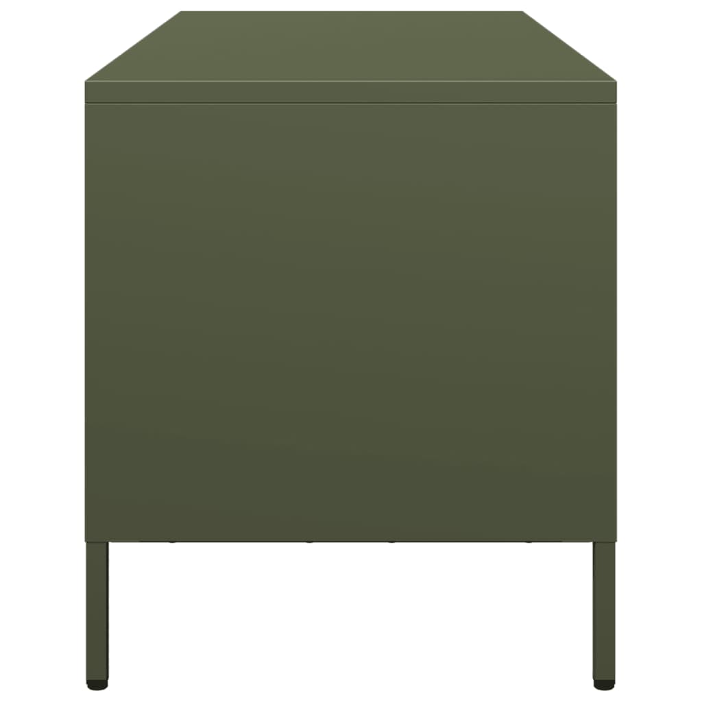 TV Cabinet Olive Green 101,5x39x43,5 cm Cold-rolled Steel