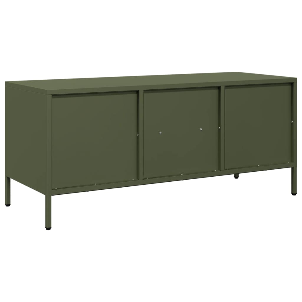 TV Cabinet Olive Green 101,5x39x43,5 cm Cold-rolled Steel