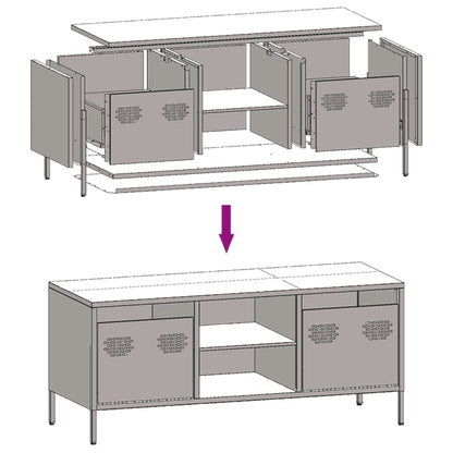 TV Cabinet Olive Green 101,5x39x43,5 cm Cold-rolled Steel