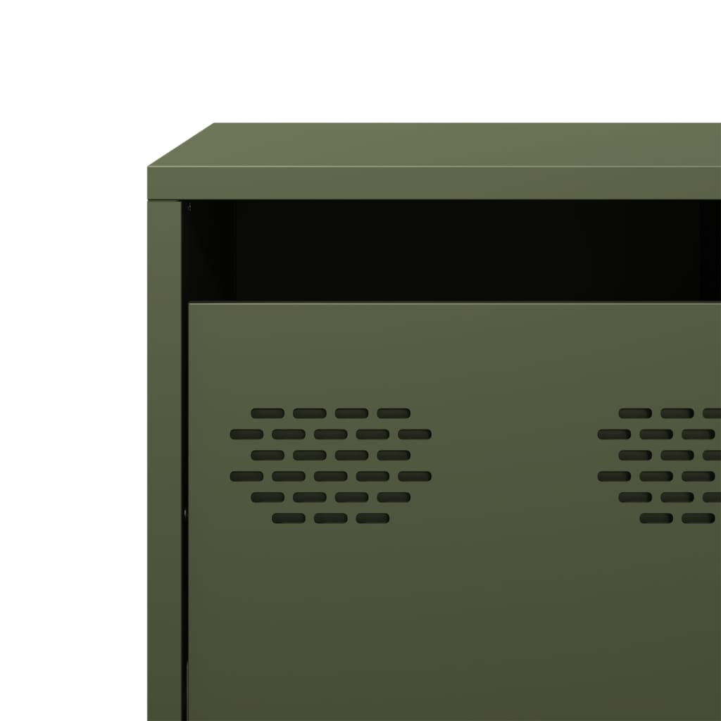 TV Cabinet Olive Green 101,5x39x43,5 cm Cold-rolled Steel