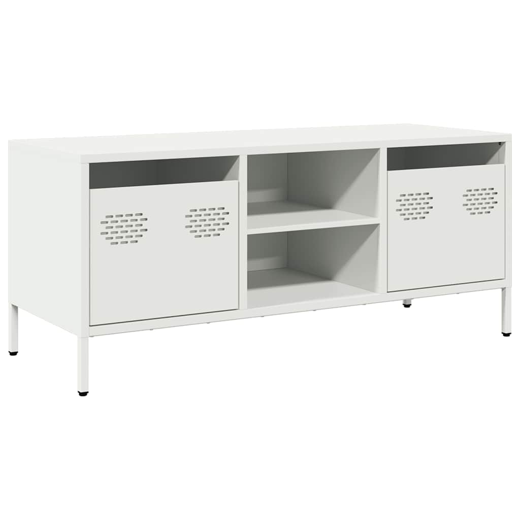 TV Cabinet White 101,5x39x43,5 cm Cold-rolled Steel
