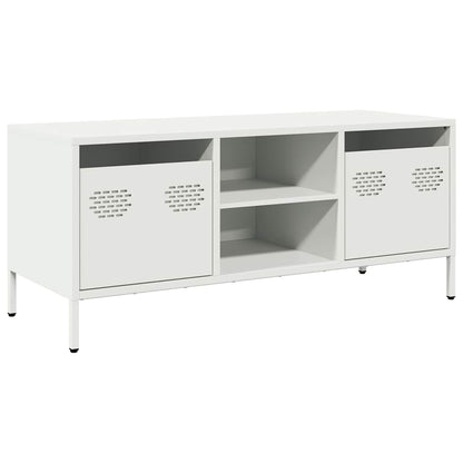 TV Cabinet White 101,5x39x43,5 cm Cold-rolled Steel
