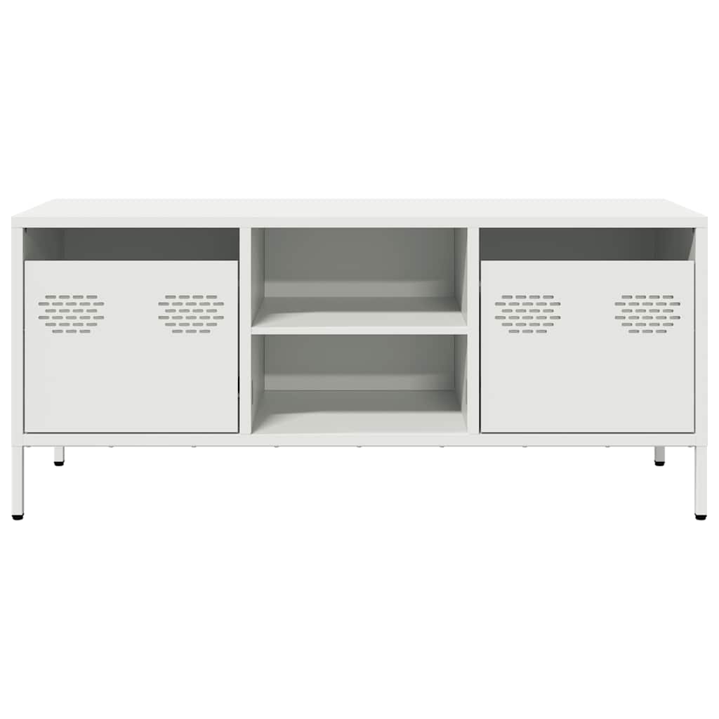 TV Cabinet White 101,5x39x43,5 cm Cold-rolled Steel