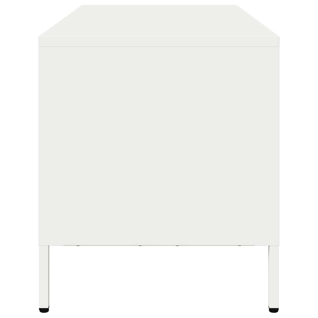 TV Cabinet White 101,5x39x43,5 cm Cold-rolled Steel