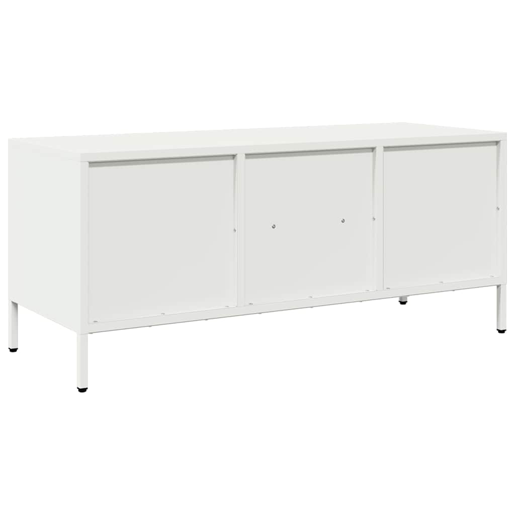 TV Cabinet White 101,5x39x43,5 cm Cold-rolled Steel
