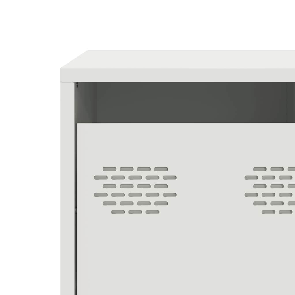 TV Cabinet White 101,5x39x43,5 cm Cold-rolled Steel