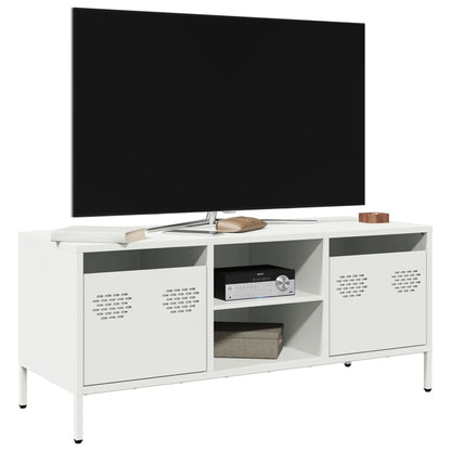 TV Cabinet White 101,5x39x43,5 cm Cold-rolled Steel