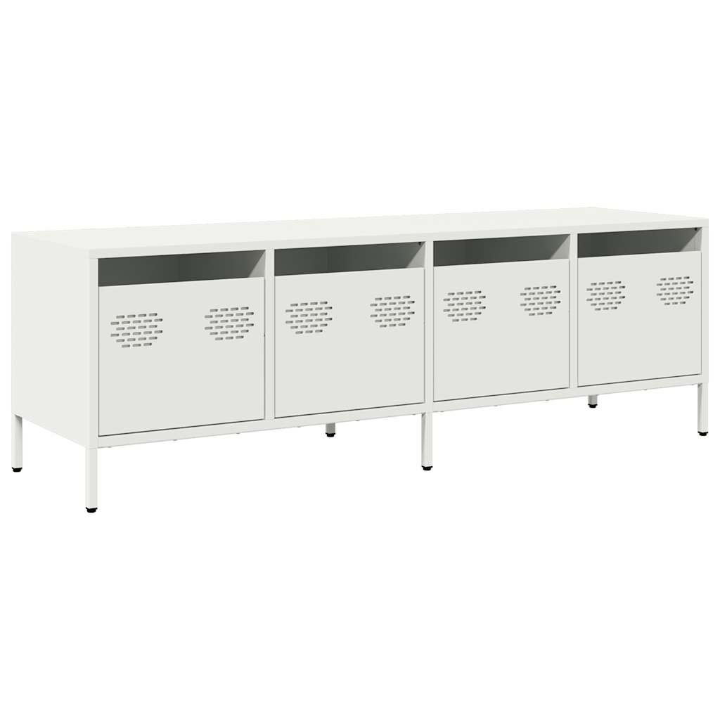 TV Cabinet White 135x39x43,5 cm Cold-rolled Steel