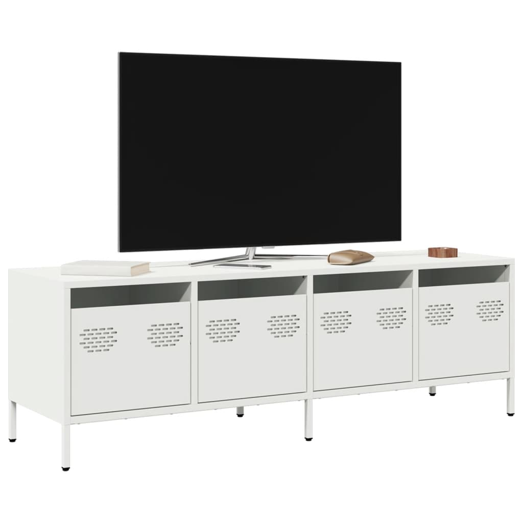 TV Cabinet White 135x39x43,5 cm Cold-rolled Steel
