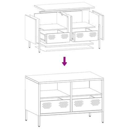 TV Cabinet Anthracite 68x39x43.5 cm Cold-rolled Steel