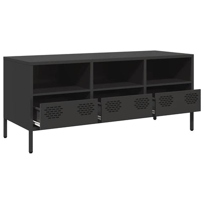 TV Cabinet Black 101,5x39x43,5 cm Cold-rolled Steel