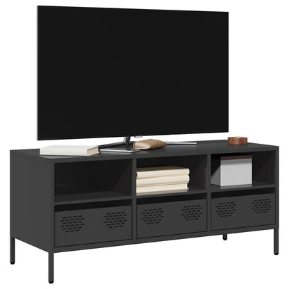 TV Cabinet Black 101,5x39x43,5 cm Cold-rolled Steel