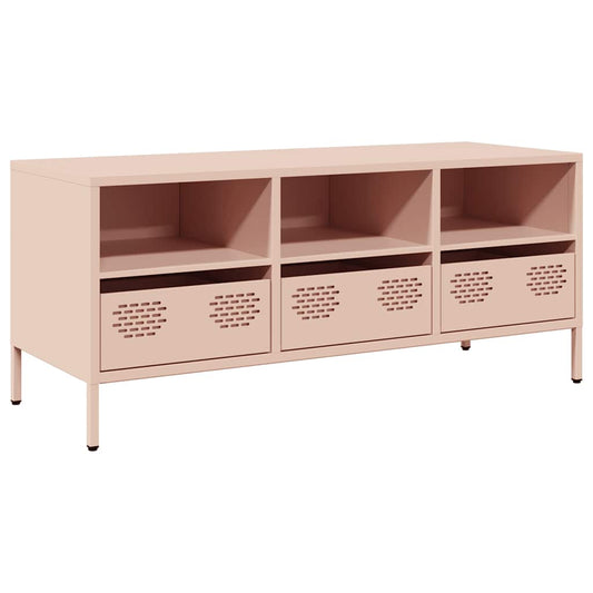 TV Cabinet Pink 101,5x39x43,5 cm Cold-rolled Steel