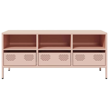 TV Cabinet Pink 101,5x39x43,5 cm Cold-rolled Steel