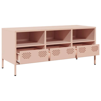 TV Cabinet Pink 101,5x39x43,5 cm Cold-rolled Steel