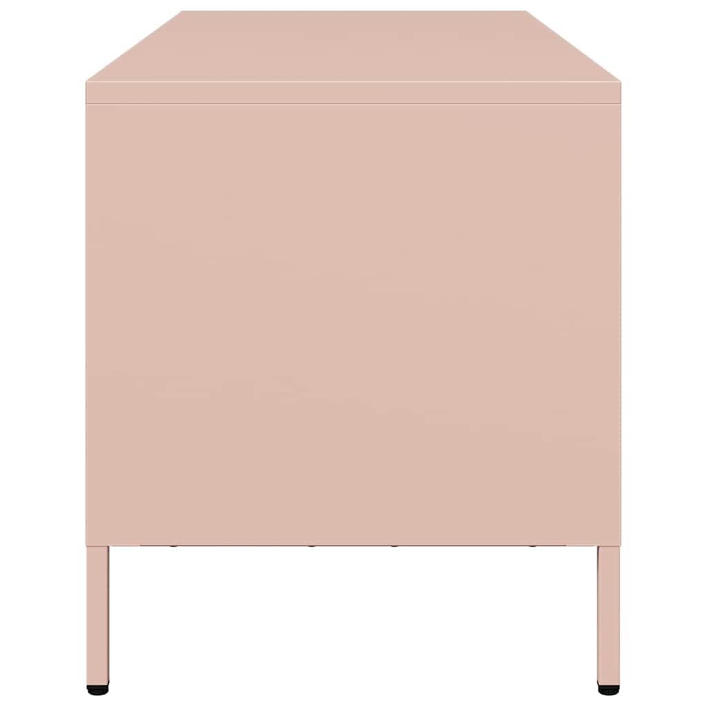 TV Cabinet Pink 101.5x39x43.5 cm Cold-rolled Steel