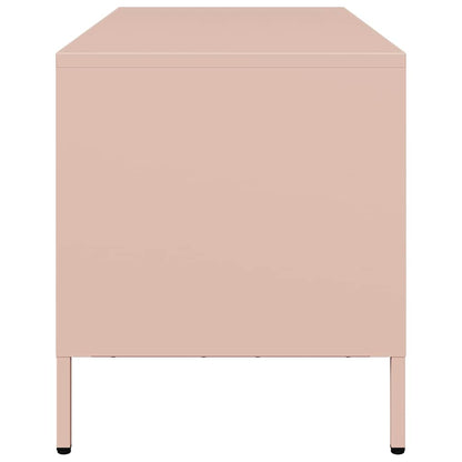 TV Cabinet Pink 101,5x39x43,5 cm Cold-rolled Steel