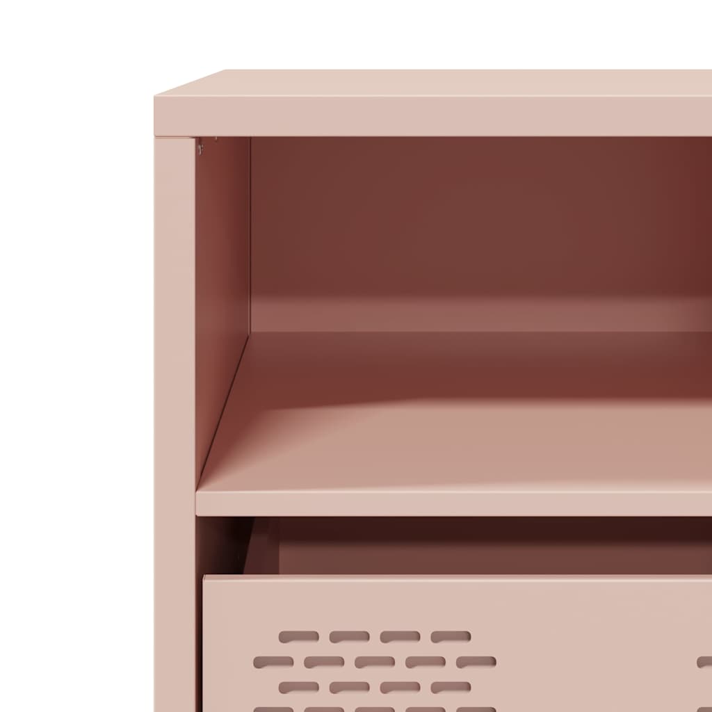 TV Cabinet Pink 101,5x39x43,5 cm Cold-rolled Steel