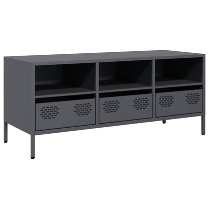 TV Cabinet Anthracite 101,5x39x43,5 cm Cold-rolled Steel