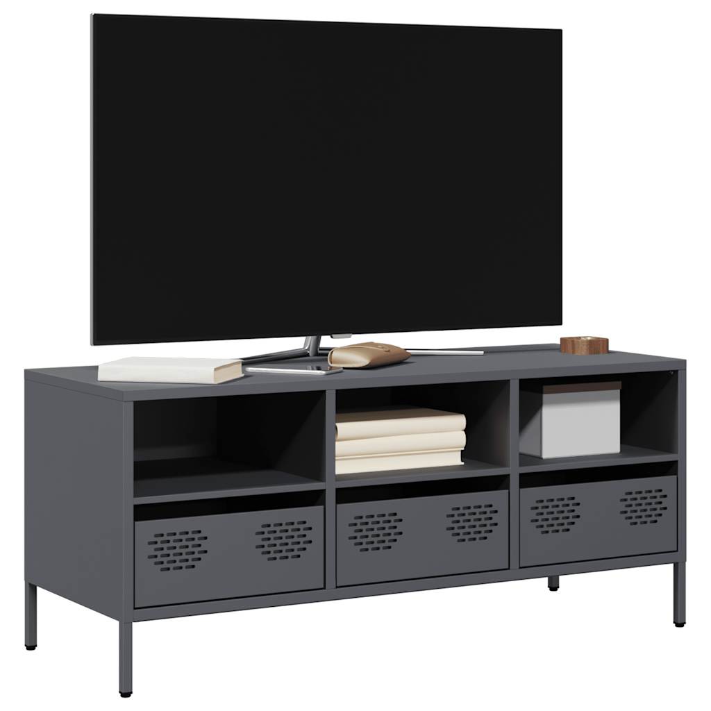 TV Cabinet Anthracite 101,5x39x43,5 cm Cold-rolled Steel